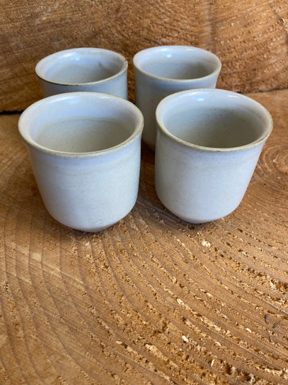 Aviero collection set of 4 espresso cups white by MARIA PORTUGAL TERRACOTA