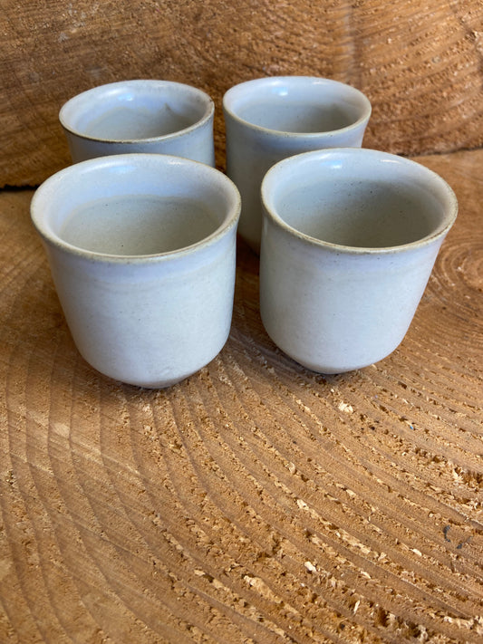 Aviero collection set of 4 espresso cups white by MARIA PORTUGAL TERRACOTA