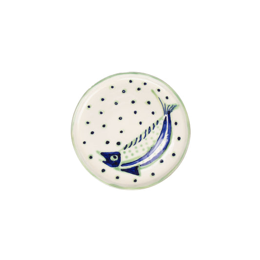 Vilamoura collection | Side plate fishy | Maria Portugal Terracota