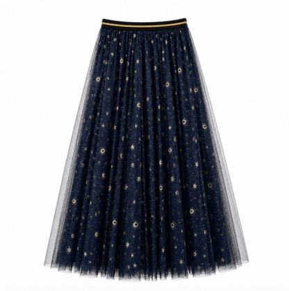 Midnight stars tulle skirt