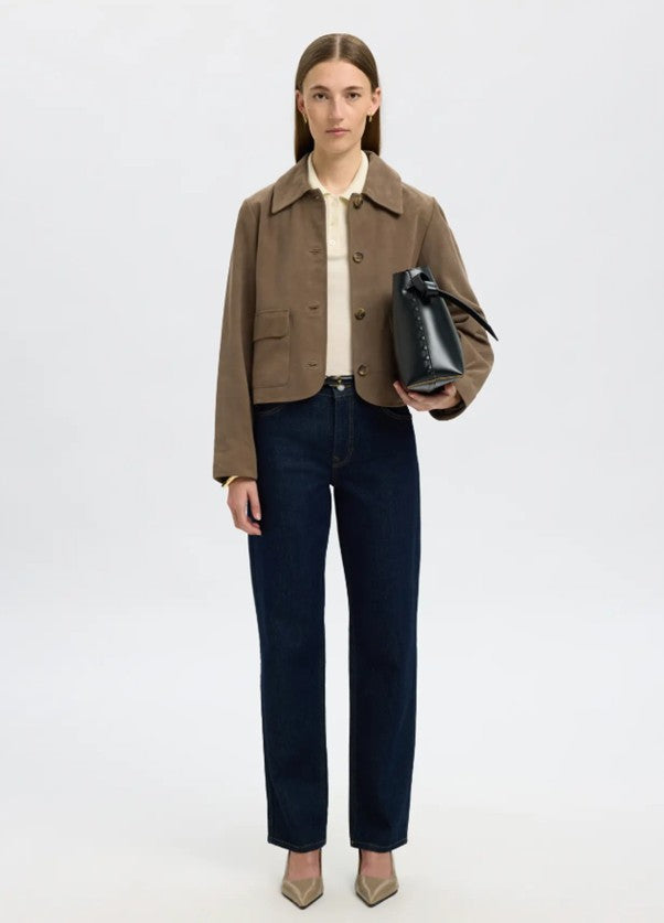 Cream 100% merino wool knit top