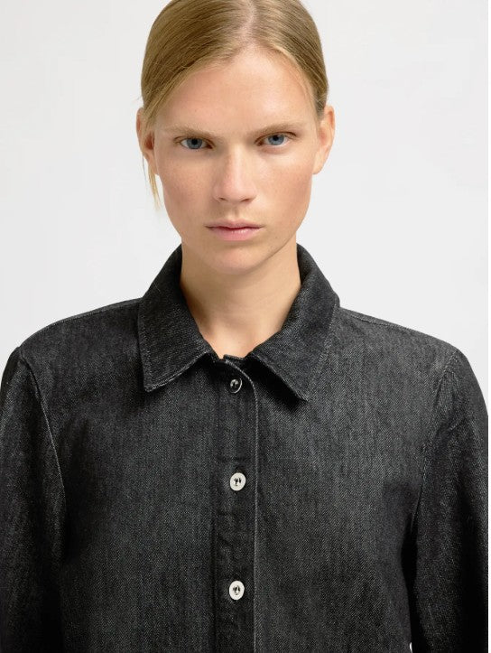 Dora black denim shirt/jacket