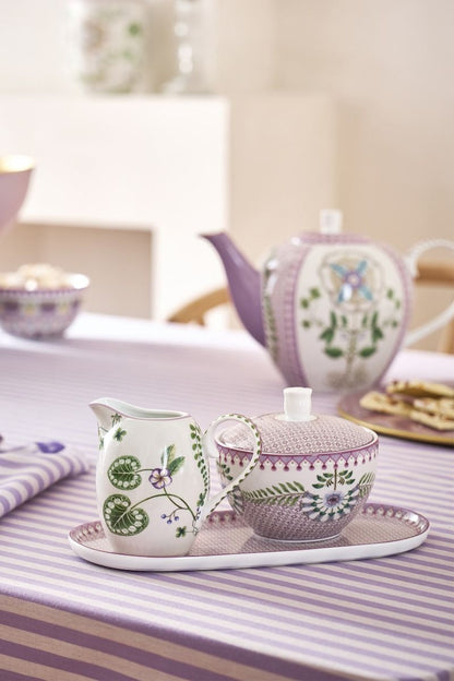 Lily & Lotus Milk & Sugar Tray in Lilac by Pip Studio