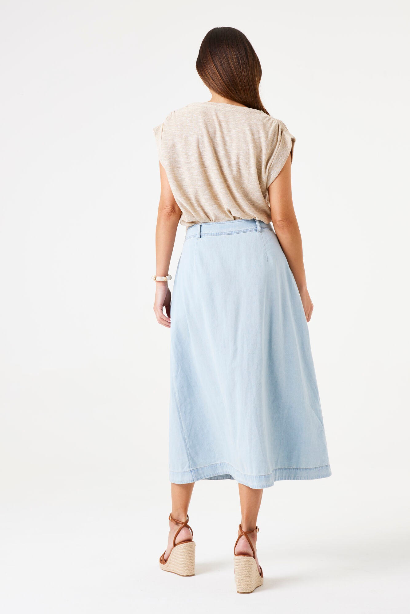 Cynthia soft denim skirt 100% cotton – Groogans 109