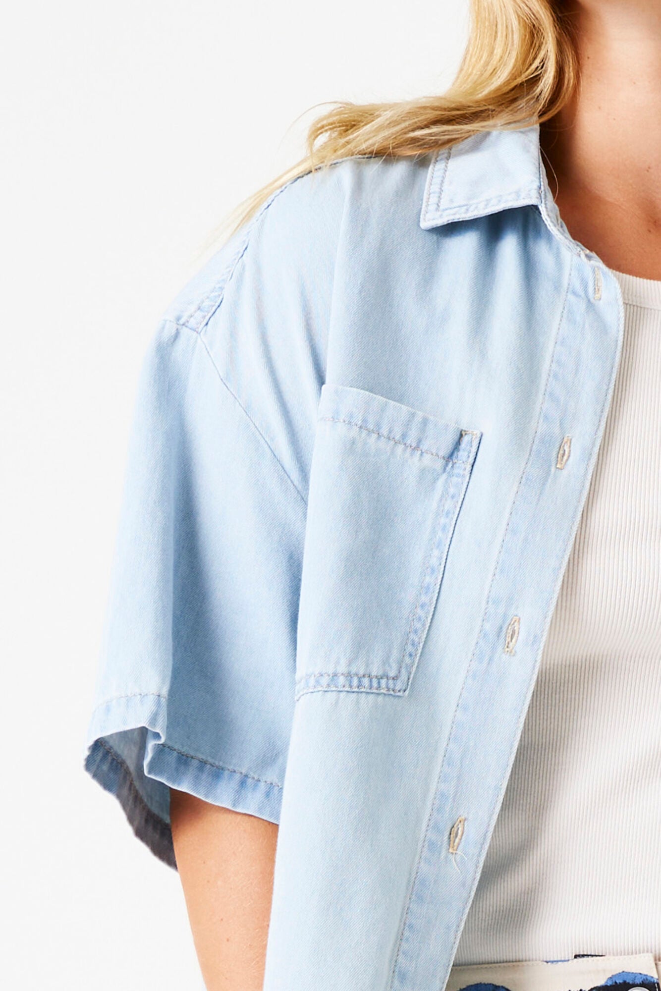 Cynthia 100% cotton soft demin shirt