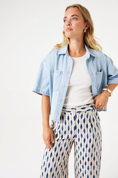 Cynthia 100% cotton soft demin shirt