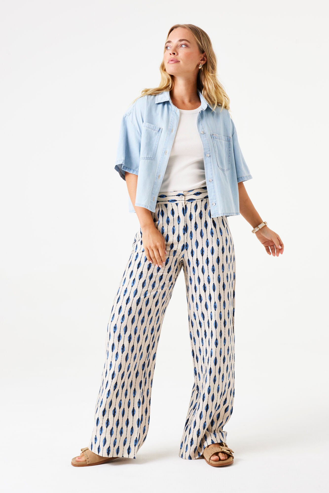 Cynthia 100% cotton soft demin shirt