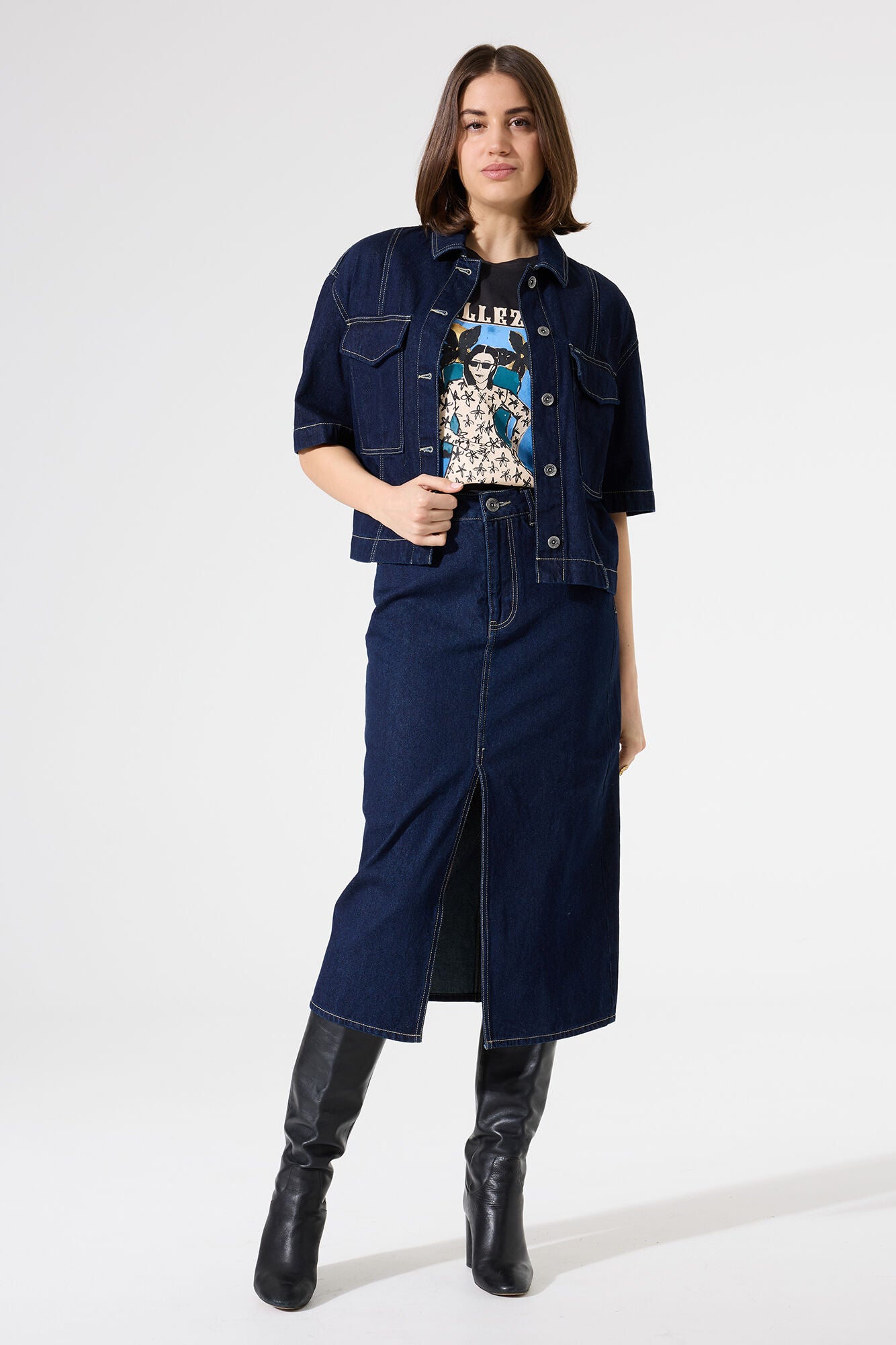 Donna denim skirt
