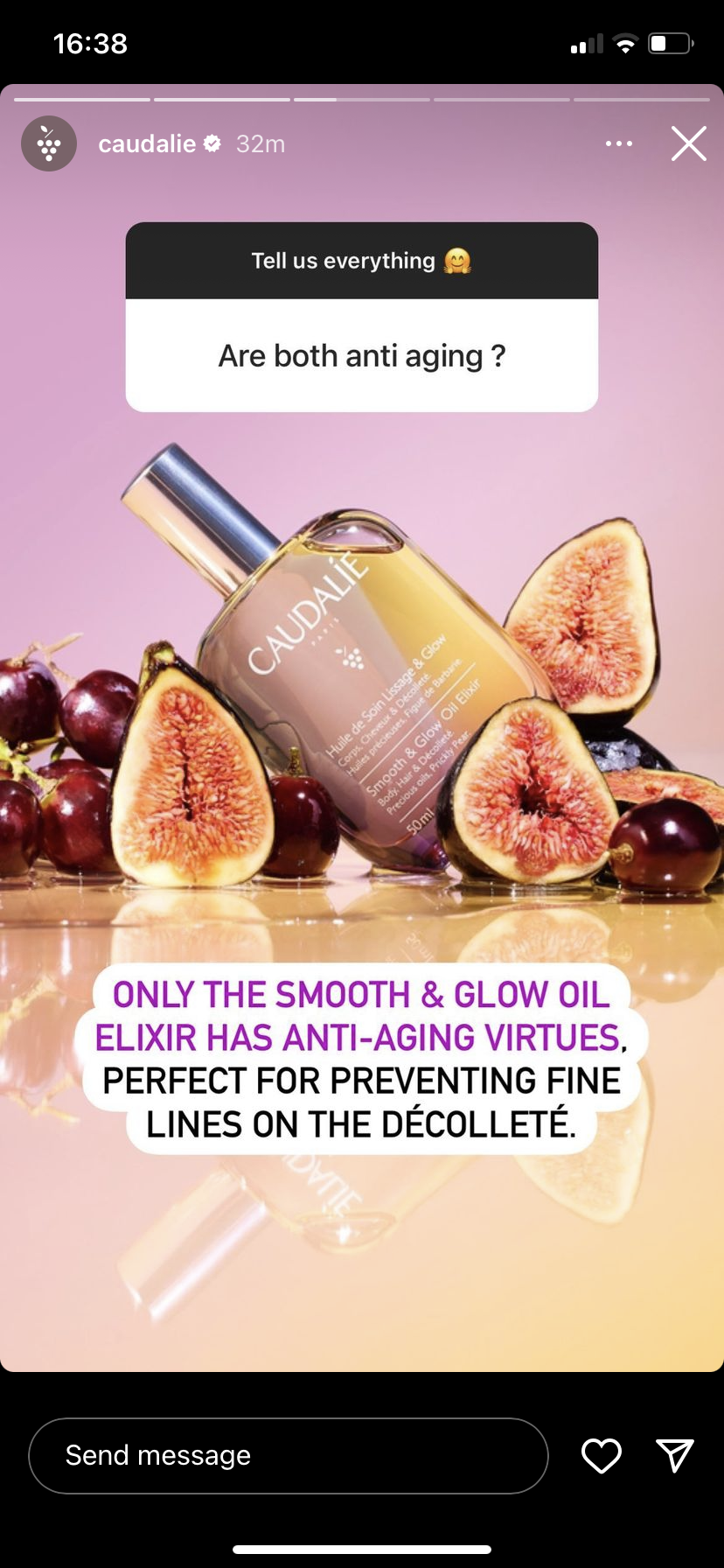 Smooth & Glow Fig Oil Elixir 100ml - Caudile *New Product*