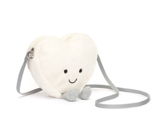 Amuseables Cream Heart Bag by Jellycat