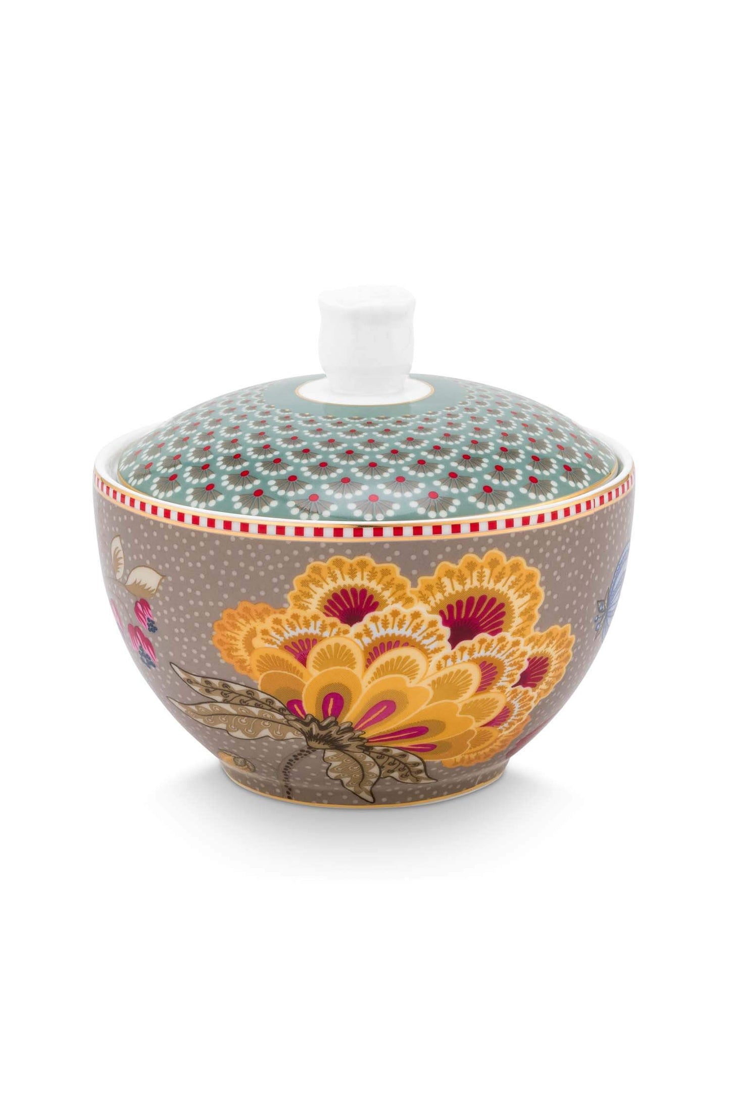 Sugar Bowl Blooming Tales Fantasy Khaki-Blue by Pip Studio