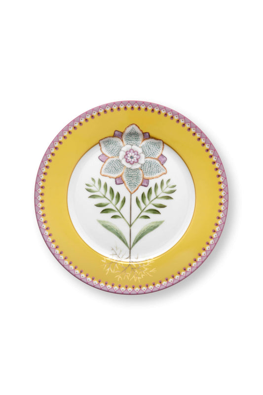 Plate Lily&Lotus 21cm in yellow by Pip Studio