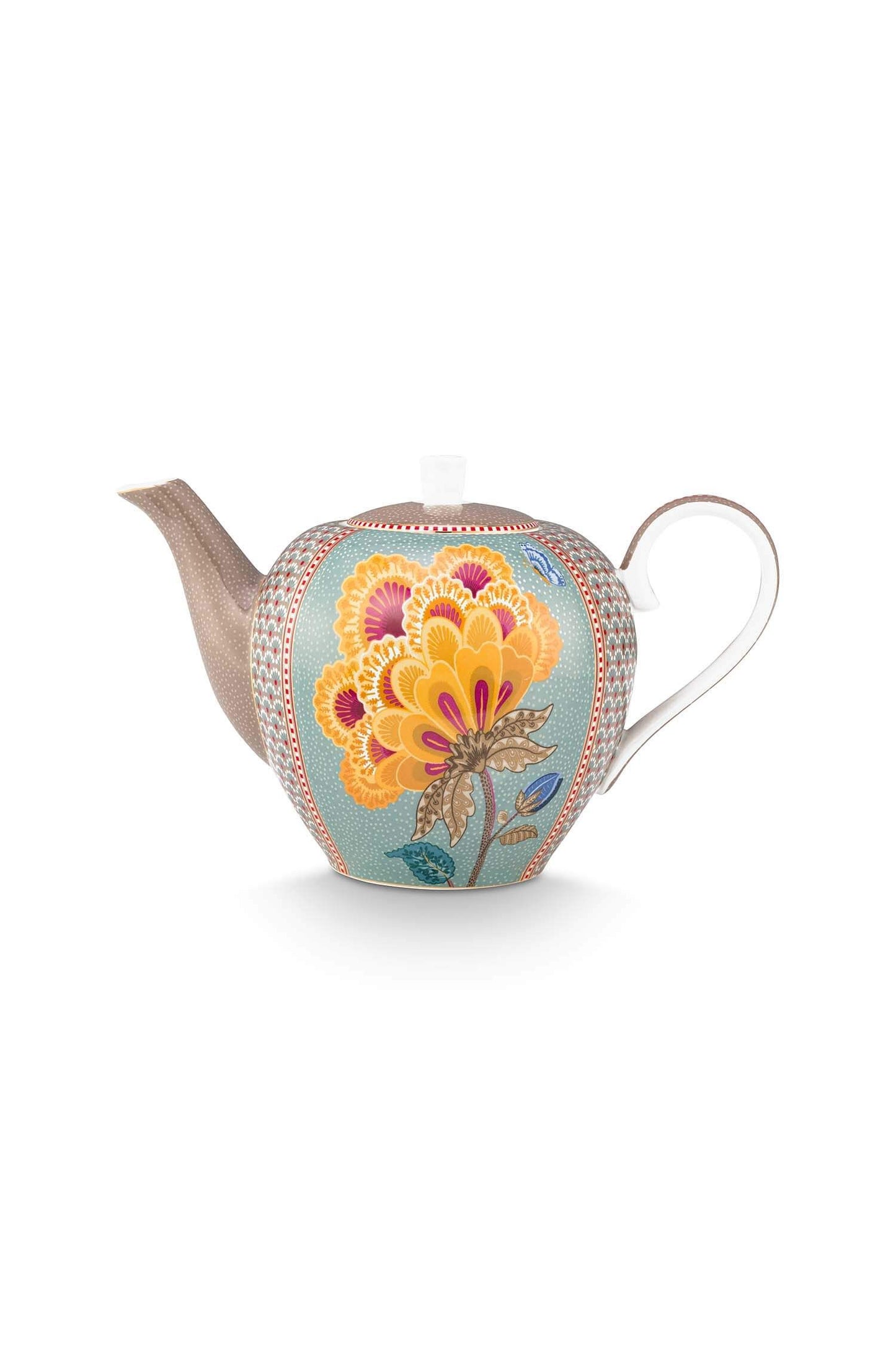 Teapot Large Blooming Tales Fantasy Khaki-Blue by Pip Studio