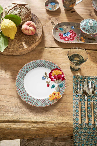 Dinner Plate Blooming Tales Blue 26.5cm by Pip Studio