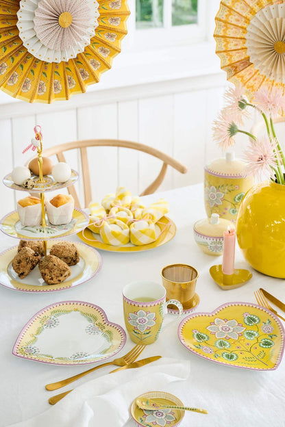 Set/2 Mugs Large Lily&Lotus in yellow by Pip Studio