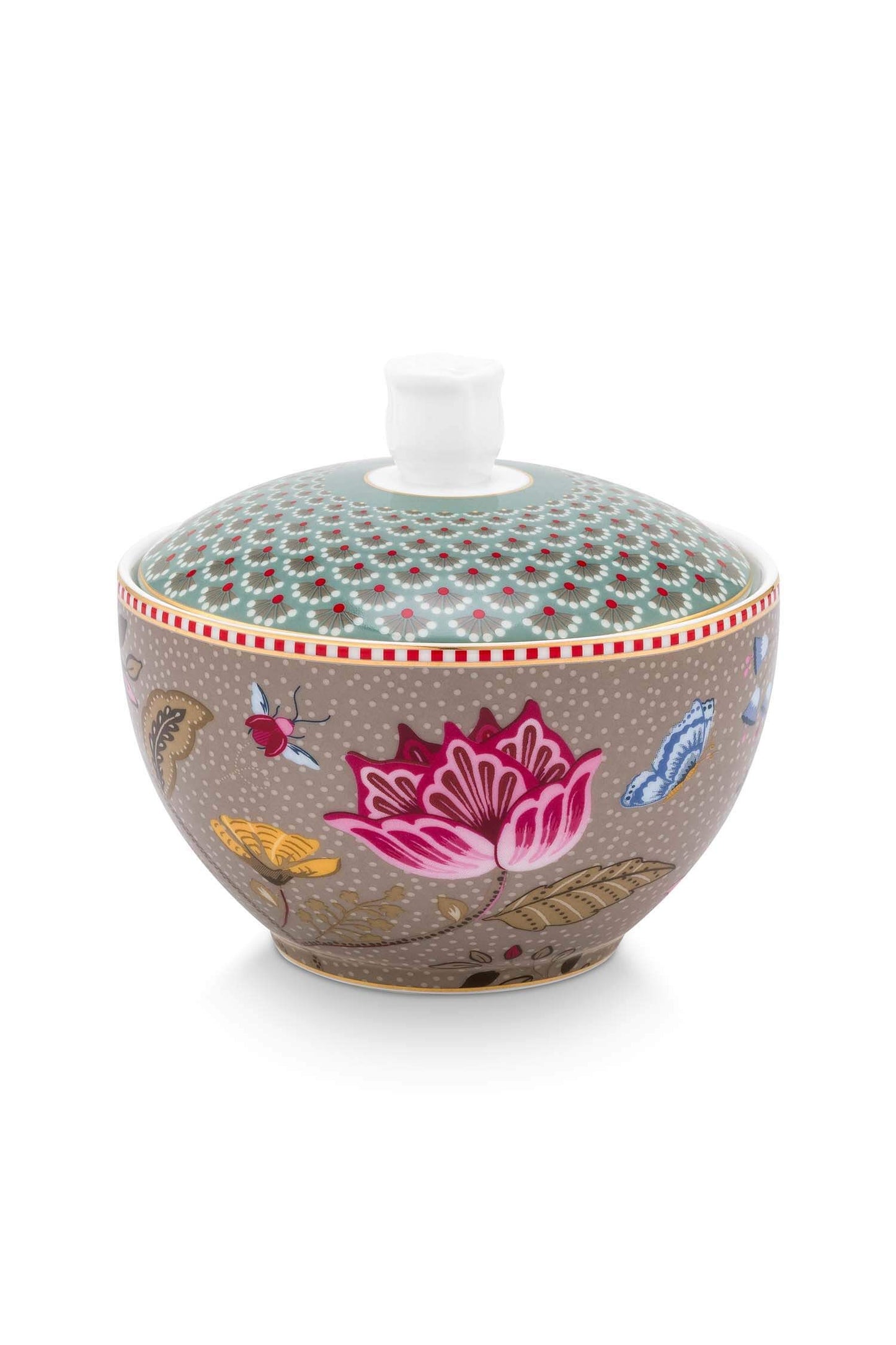 Sugar Bowl Blooming Tales Fantasy Khaki-Blue by Pip Studio