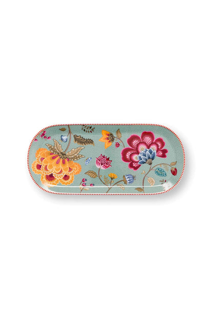 Cake Tray Blooming Tales Fantasy Blue 33.3x15.5cm by Pip Studio