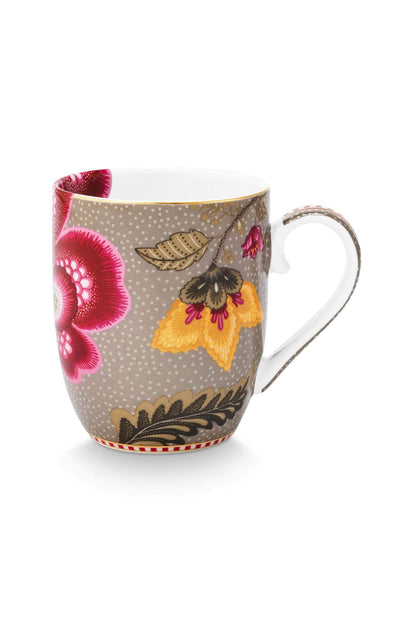 Set/2 Mugs Small Blooming Tales Fantasy Khaki by Pip Studio
