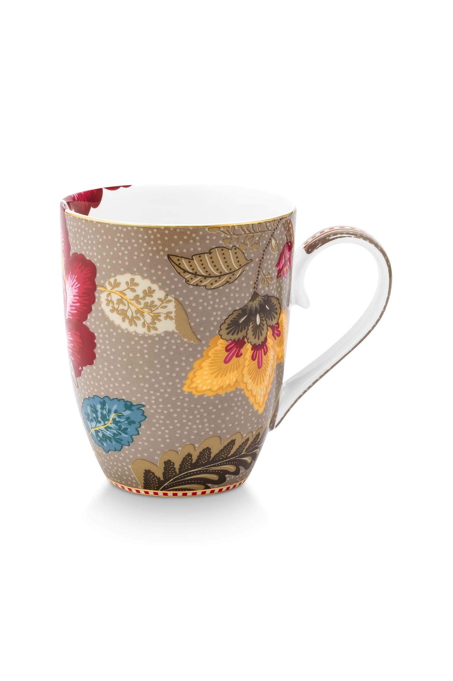 Set/2 Mugs Large Blooming Tales Fantasy Khaki by Pip Studio