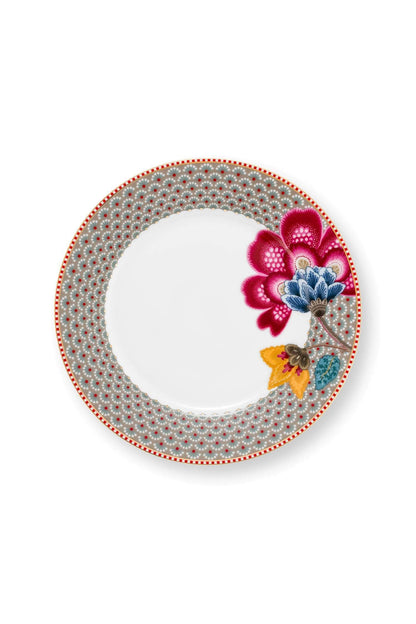 Plate Blooming Tales khaki 21cm by Pip Studio