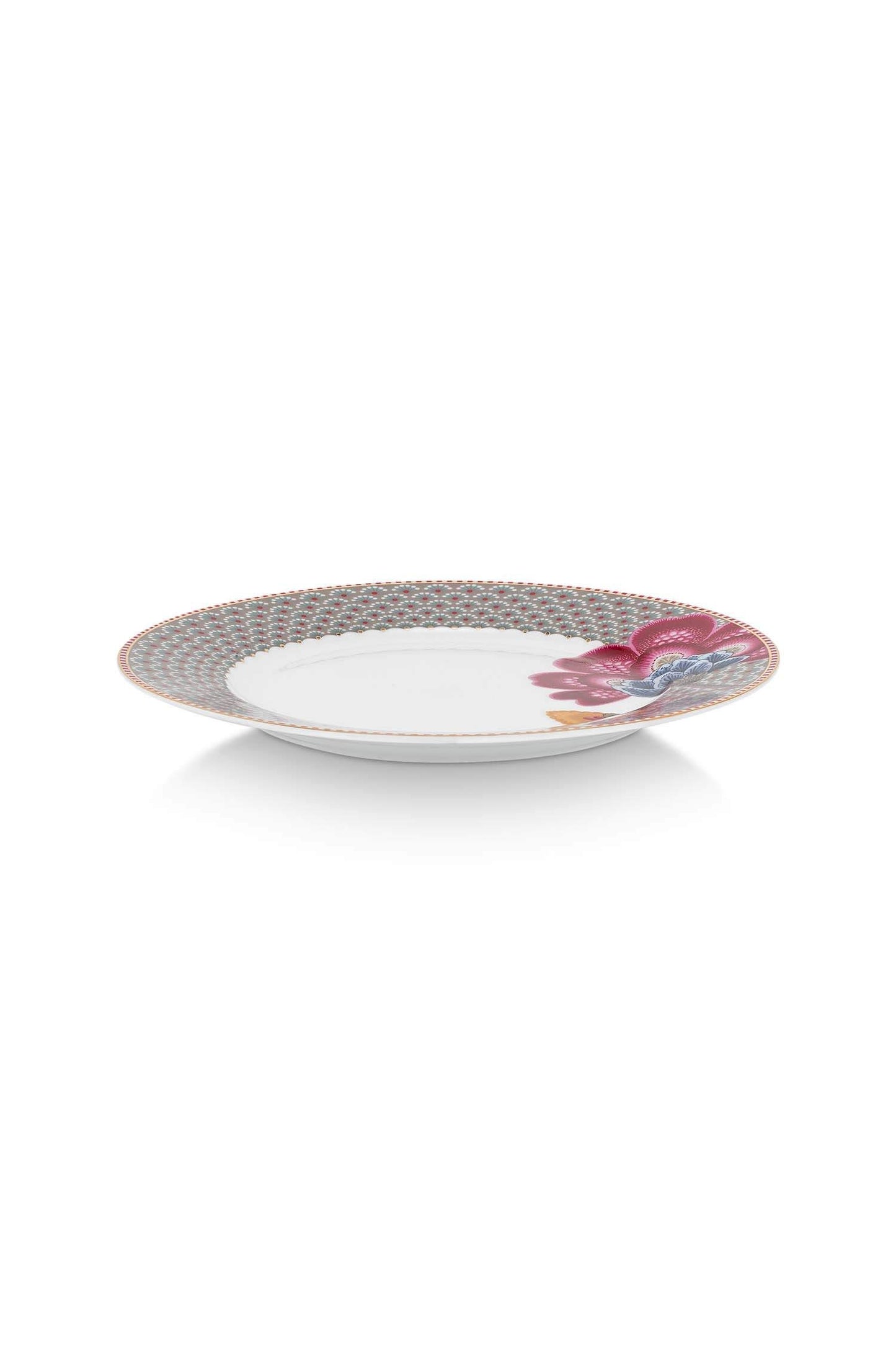 Plate Blooming Tales khaki 21cm by Pip Studio