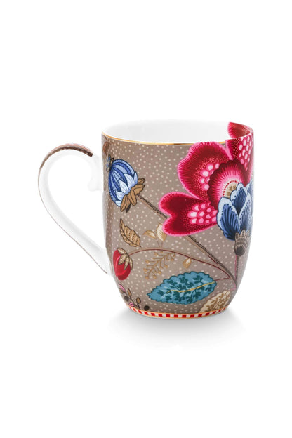 Set/2 Mugs Small Blooming Tales Fantasy Khaki by Pip Studio