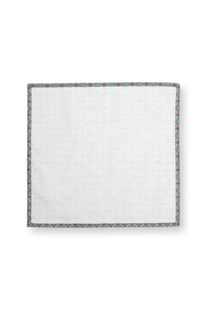 Set/4 Napkins Blooming Tales Bustani Khaki/Blue by Pip Studio