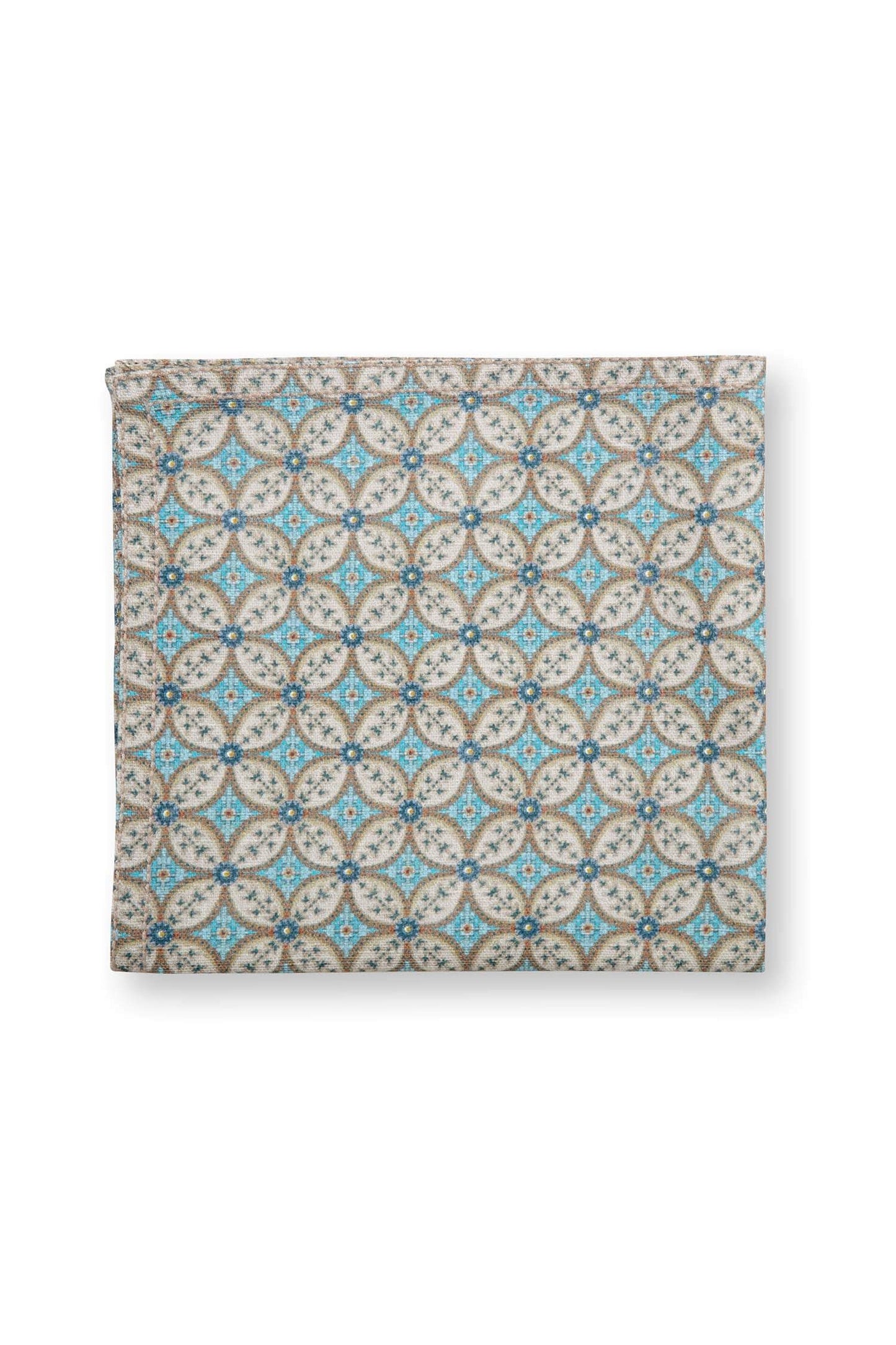 Set/4 Napkins Blooming Tales Bustani Khaki/Blue by Pip Studio