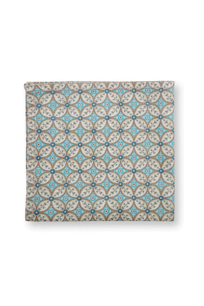 Set/4 Napkins Blooming Tales Bustani Khaki/Blue by Pip Studio