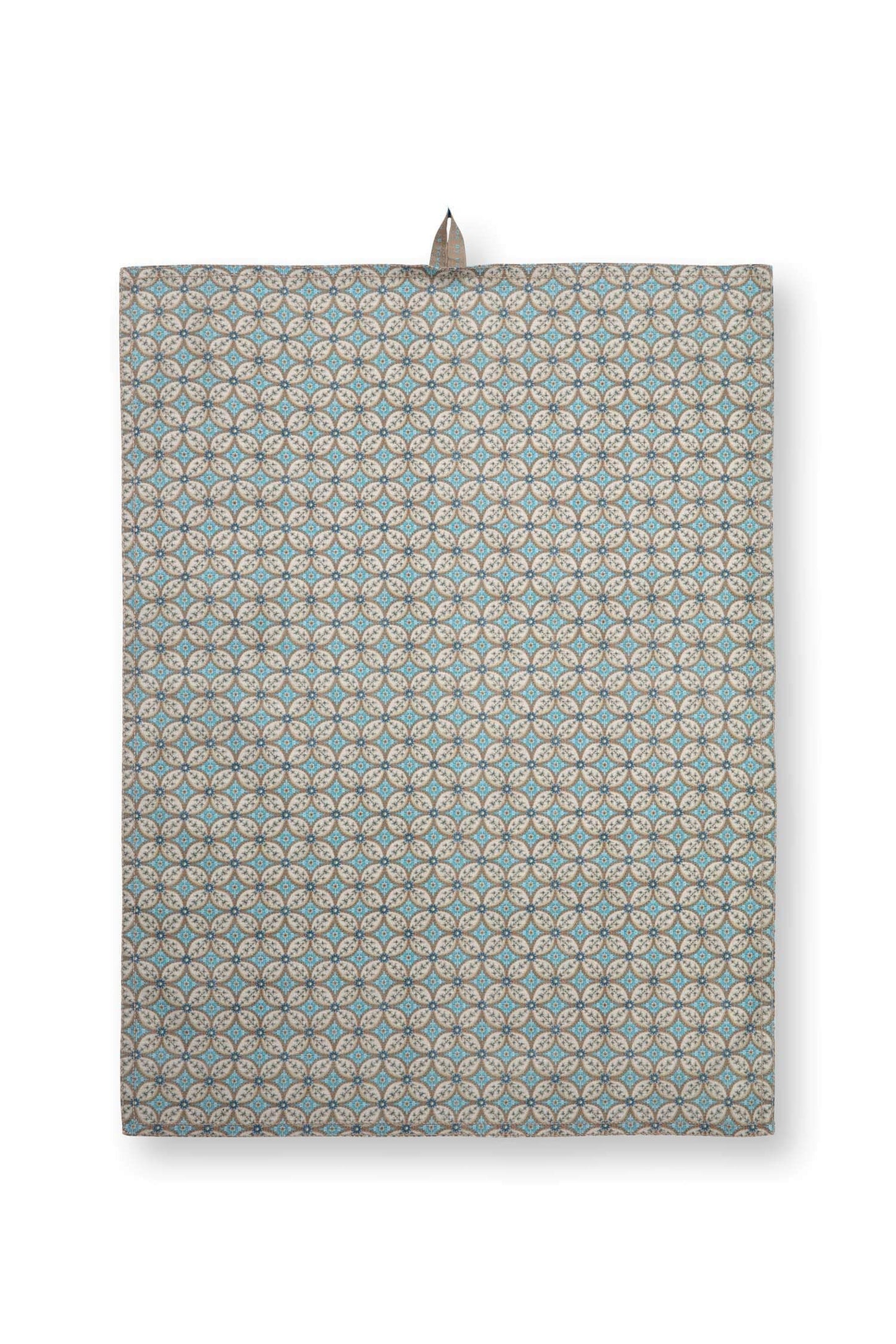 Set/2 Tea Towels Blooming Tales Bustani-Pashmina Khaki/Blue by Pip Studio