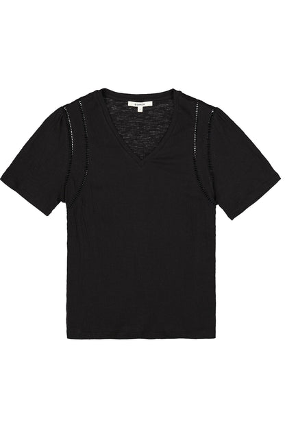 Black v-neck t-shirt