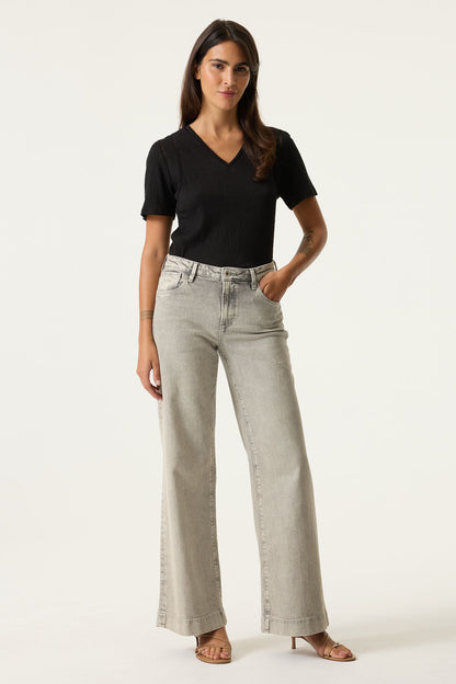 Black v-neck t-shirt