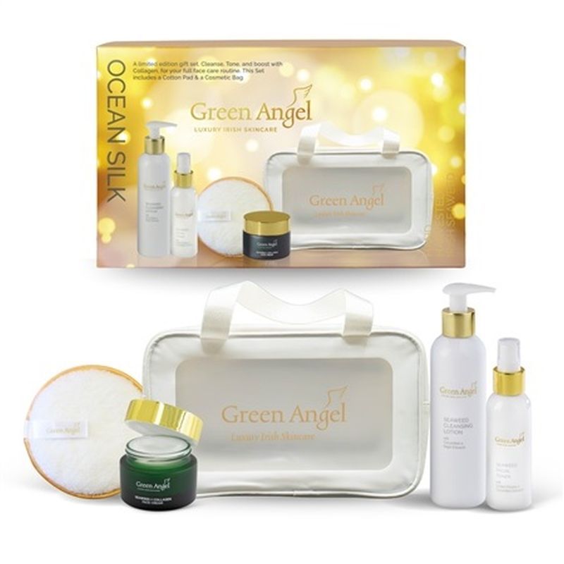 Ocean silk skincare gift set from Green Angel