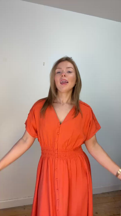 Fabulous paprika dress