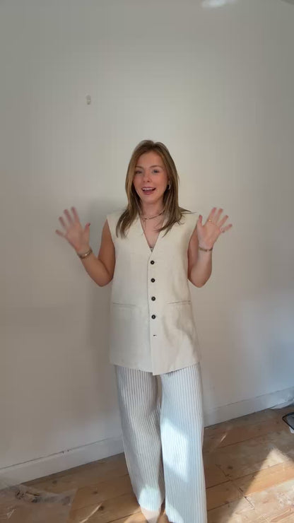 Gemma cotton waist coat top