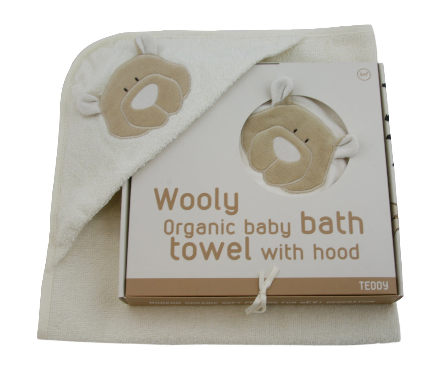 Wooly Organic Hooden Towel – Teddy