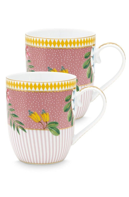 La Majorelle Set/2 Mugs Small Pink from Pip Studio