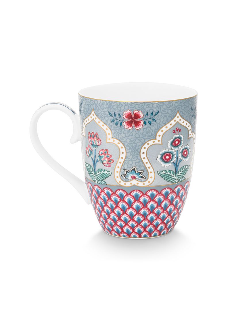 Flower Festival Mug Large Deco Light Blue by Pip Studio