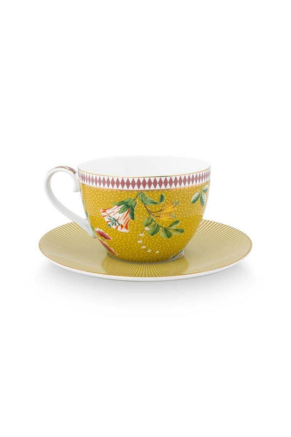 La Majorelle set/2 Cappuccino Cup & Saucer Yellow