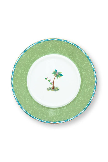 Jolie Butter Dish Round Green By Pip Studio