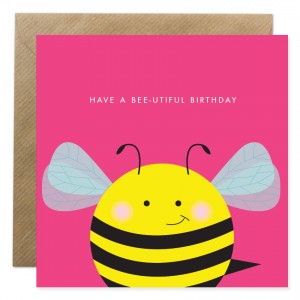 Bee.utiful Birthday Card from Bold Bunny