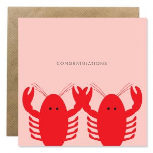 Lobster Congratulations Card from Bold Bunny