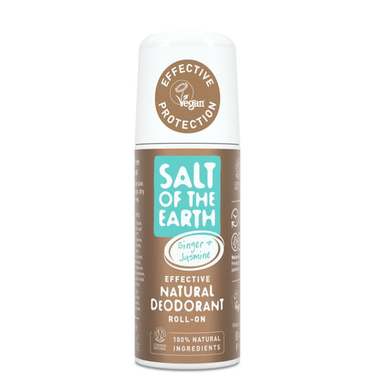 Ginger & Jasmine Natural Deodorant Roll-on by Salt of the Earth 100ml