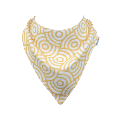 MuslinZ 3 Pack Bamboo/Organic Cotton Muslin Dribble Bibs – Gold Print