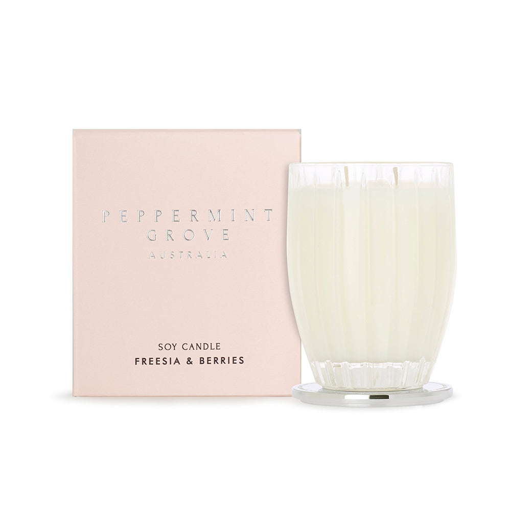 Freesia & Berries Soy Candle 200g by Peppermint Grove Australia