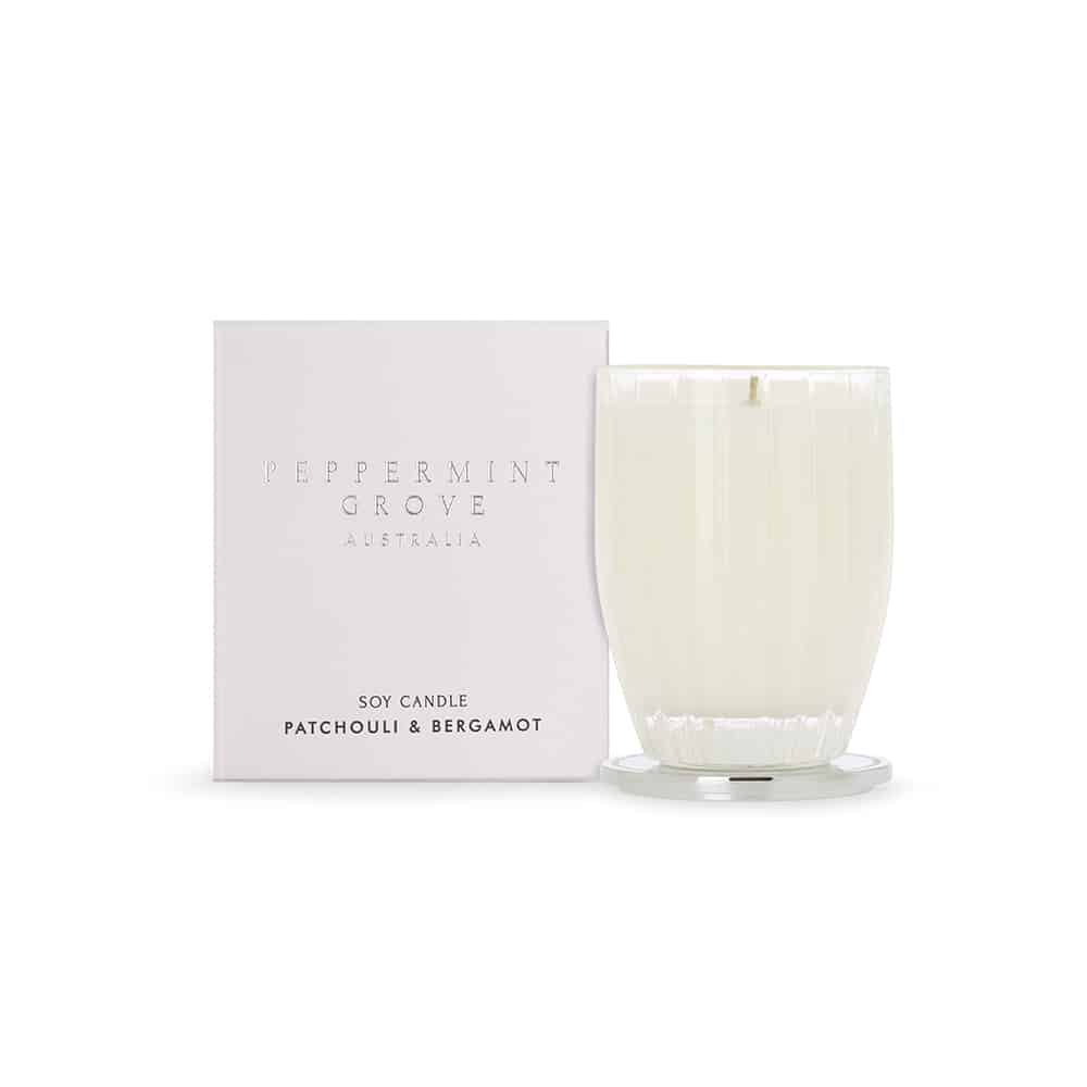 Patchouli & Bergamot Soy Candle 200g by Peppermint Grove Australia