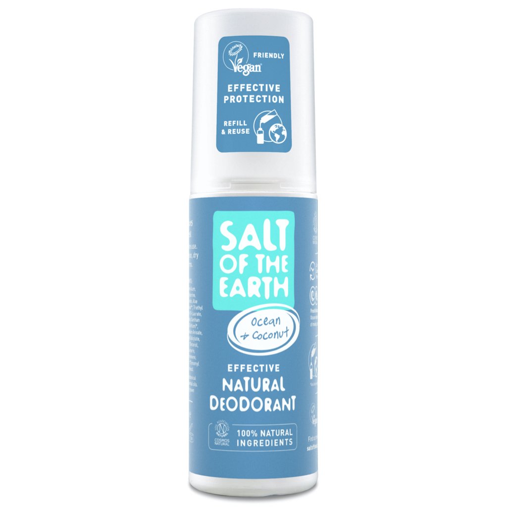 Unisex Ocean & Coconut Deodorant Spray by Salt of the Earth 100ml
