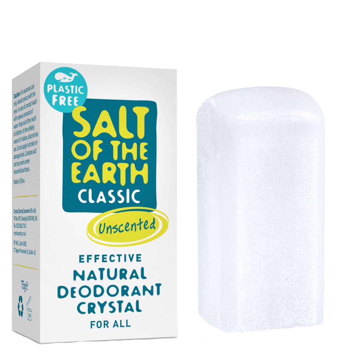 Plastic Free Deodorant Crystal by Salt of the Earth 75g