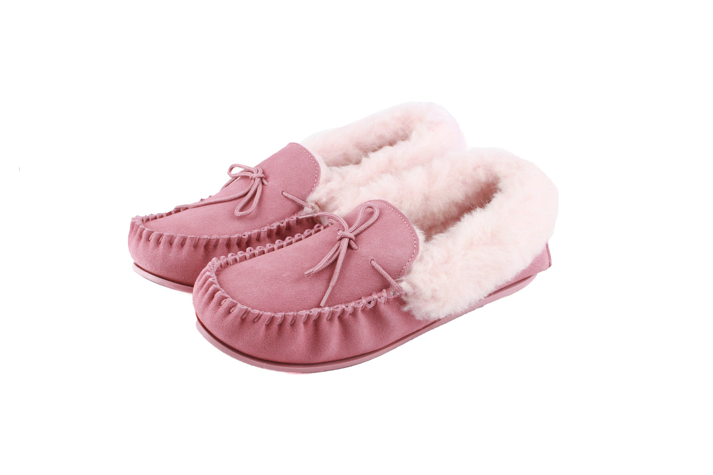 Blush Pink Willow Moccasin slippers