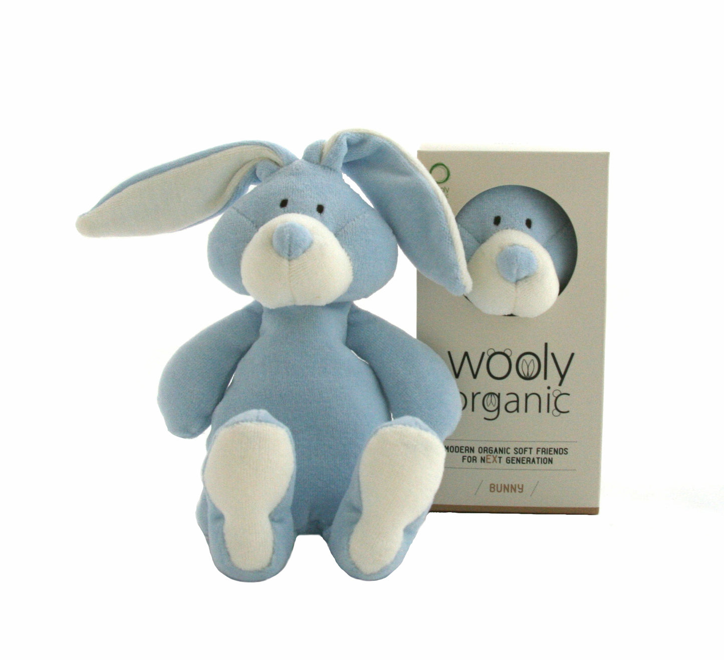 Blue Organic Soft Toy Bunny